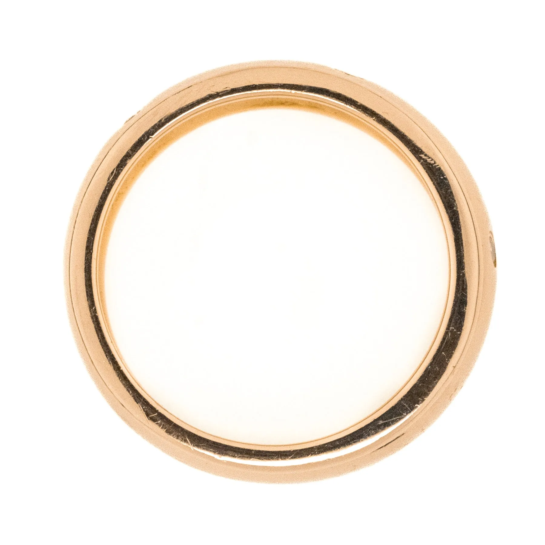 0.15ctw Round Diamond Accented Wedding Band Ring in 14K Rose Gold -Size 6.25