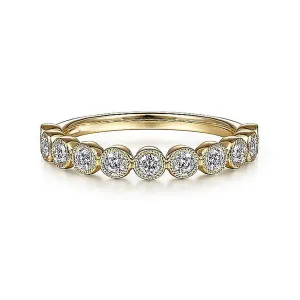 0.37ctw Round Diamond Band - Yellow Gold