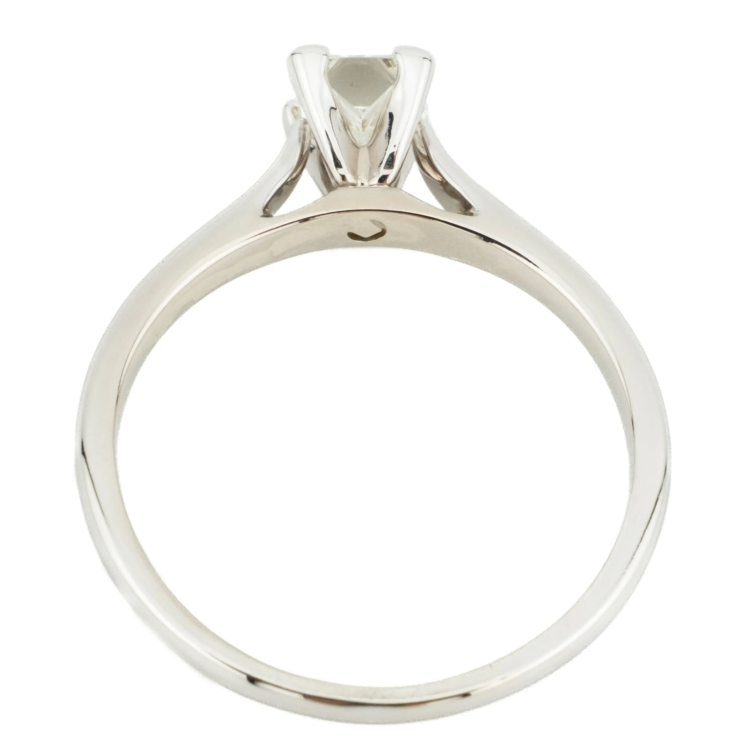 0.75ct Princess Cut Diamond H/VS1 Solitaire Engagement Ring in 14K White Gold - Size 9.75