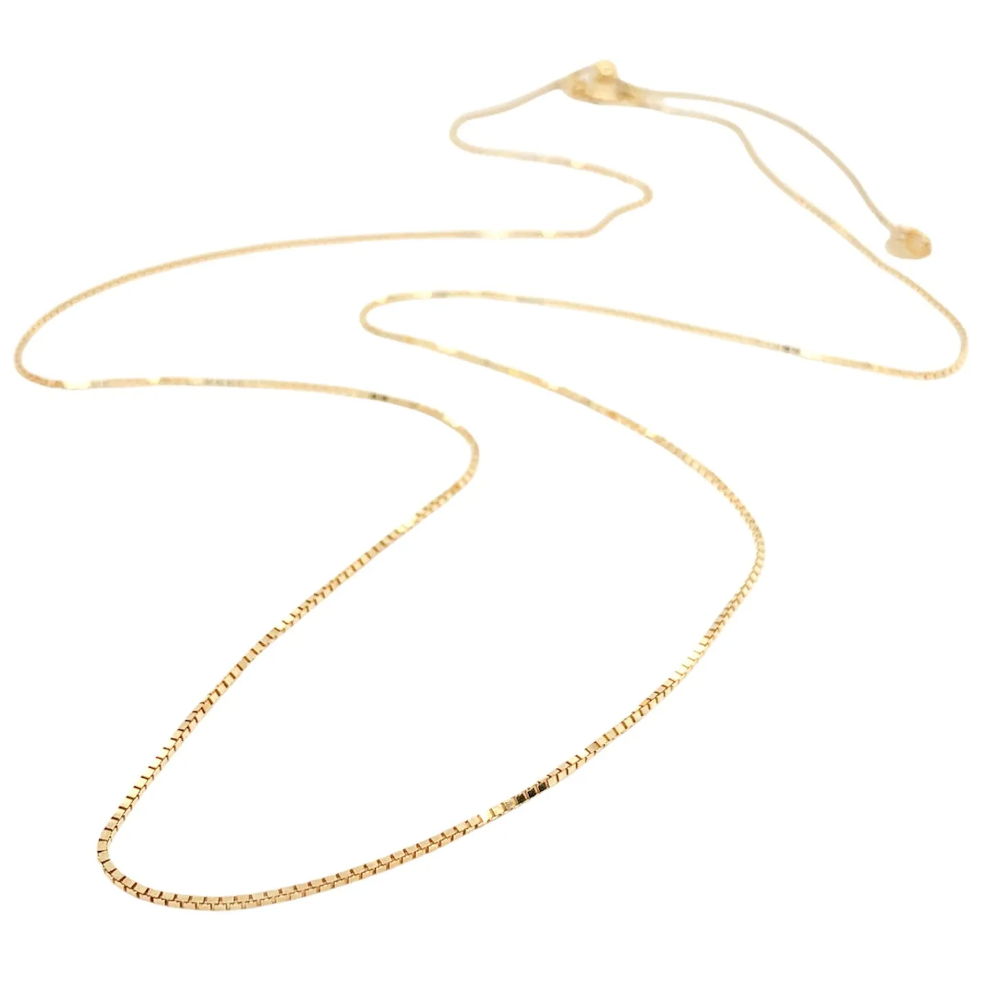 14K Y Gold 22 Adjustable Box Chain 4.0grms