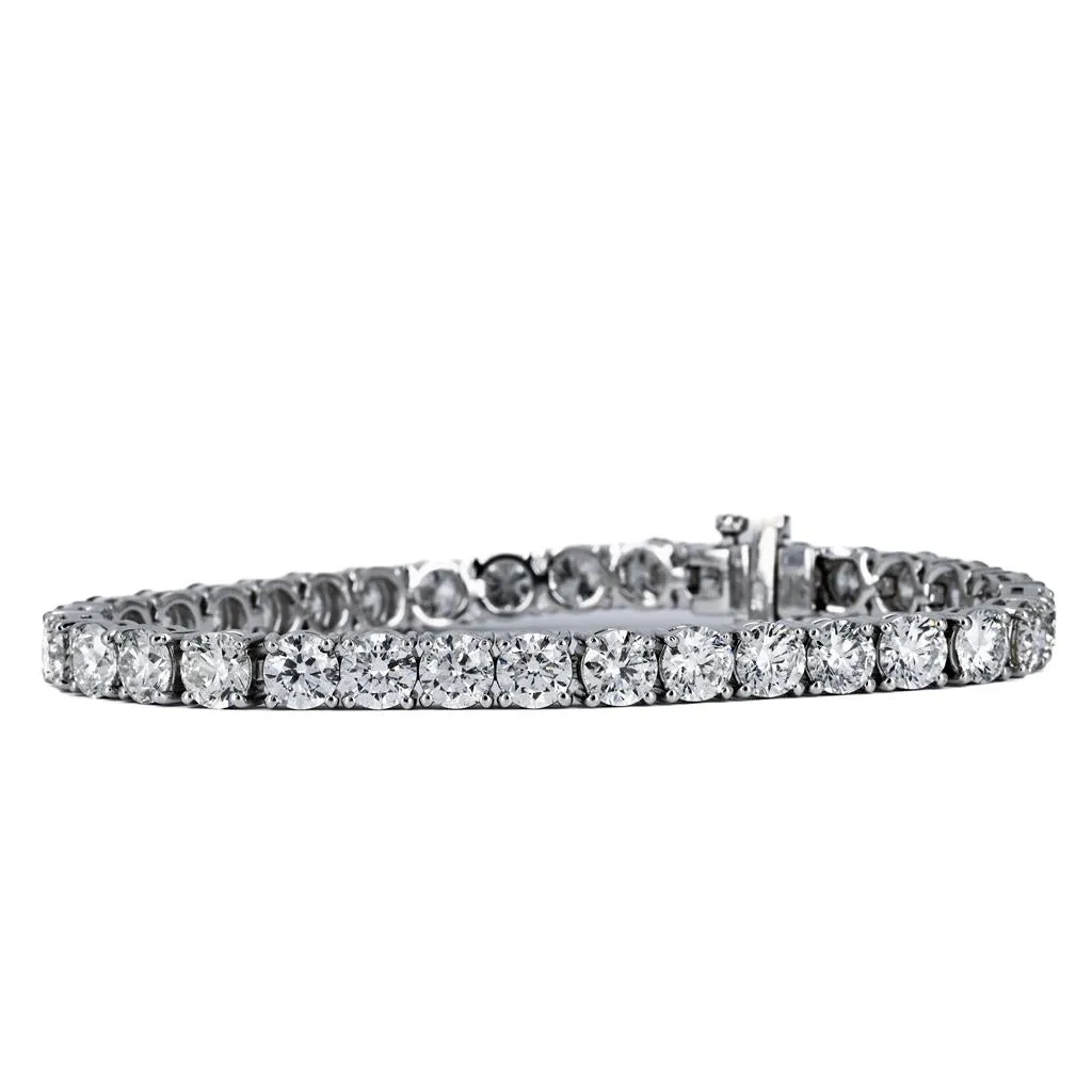 15ctw Diamond Tennis Bracelet, 6.75  14K White Gold