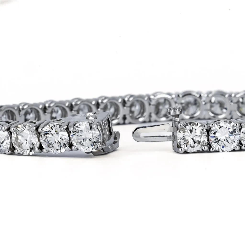 15ctw Diamond Tennis Bracelet, 6.75  14K White Gold
