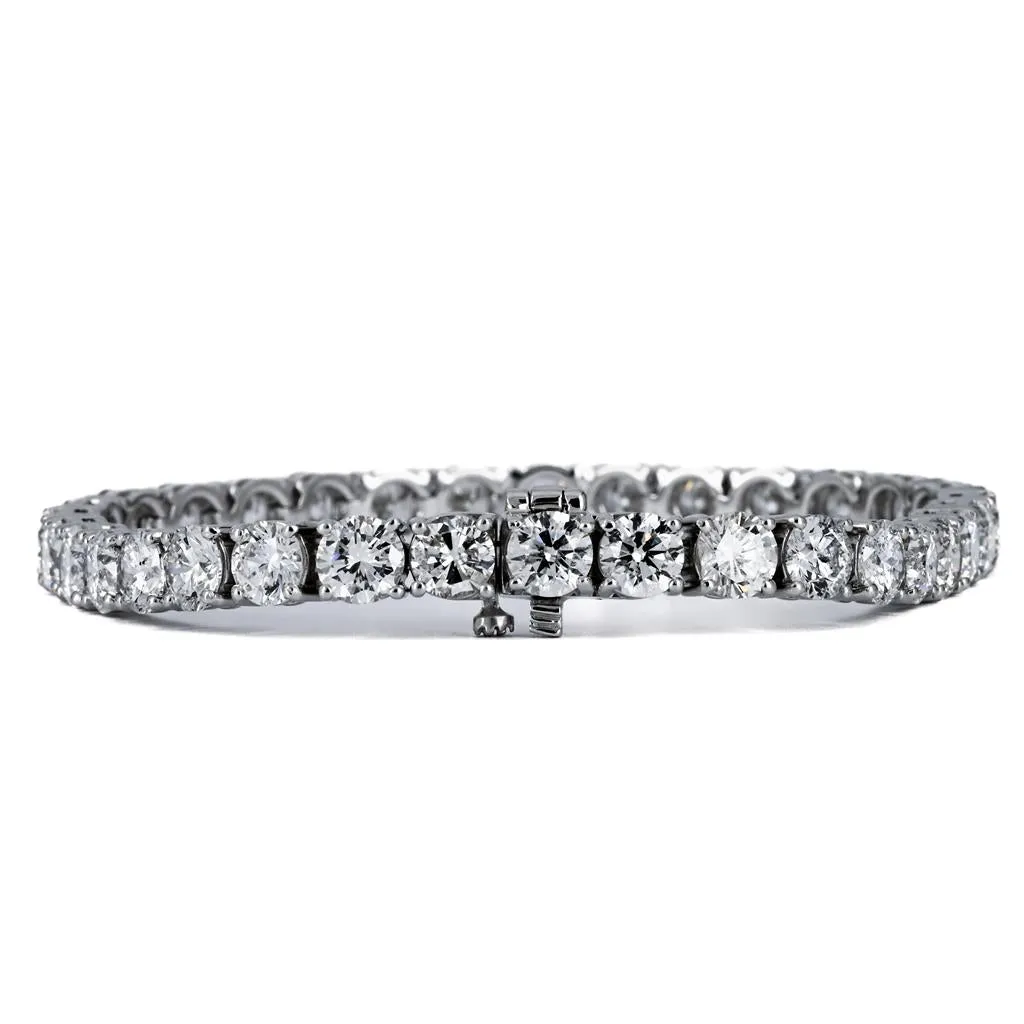 15ctw Diamond Tennis Bracelet, 6.75  14K White Gold