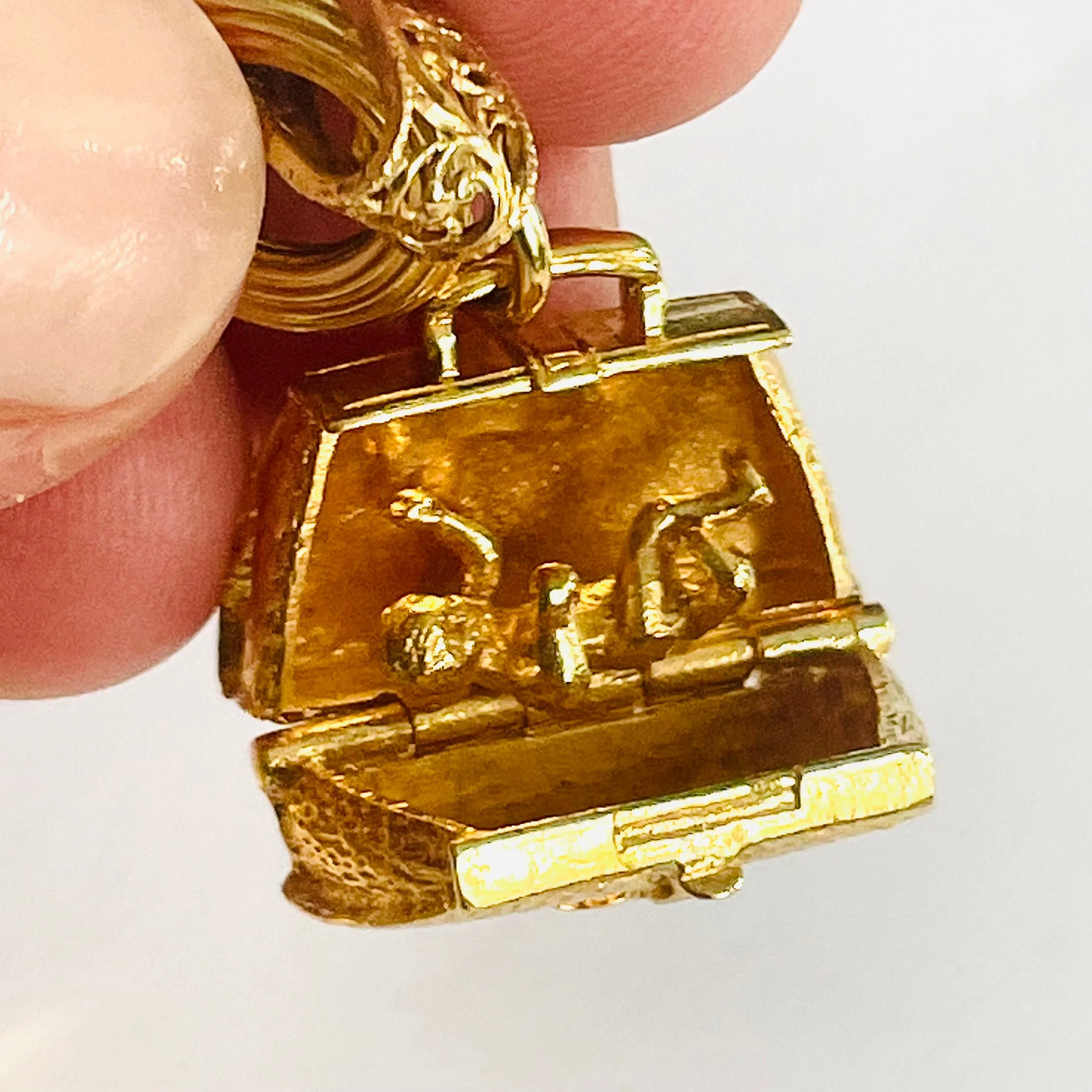 1950s 9KT Yellow Gold Charm Bracelet