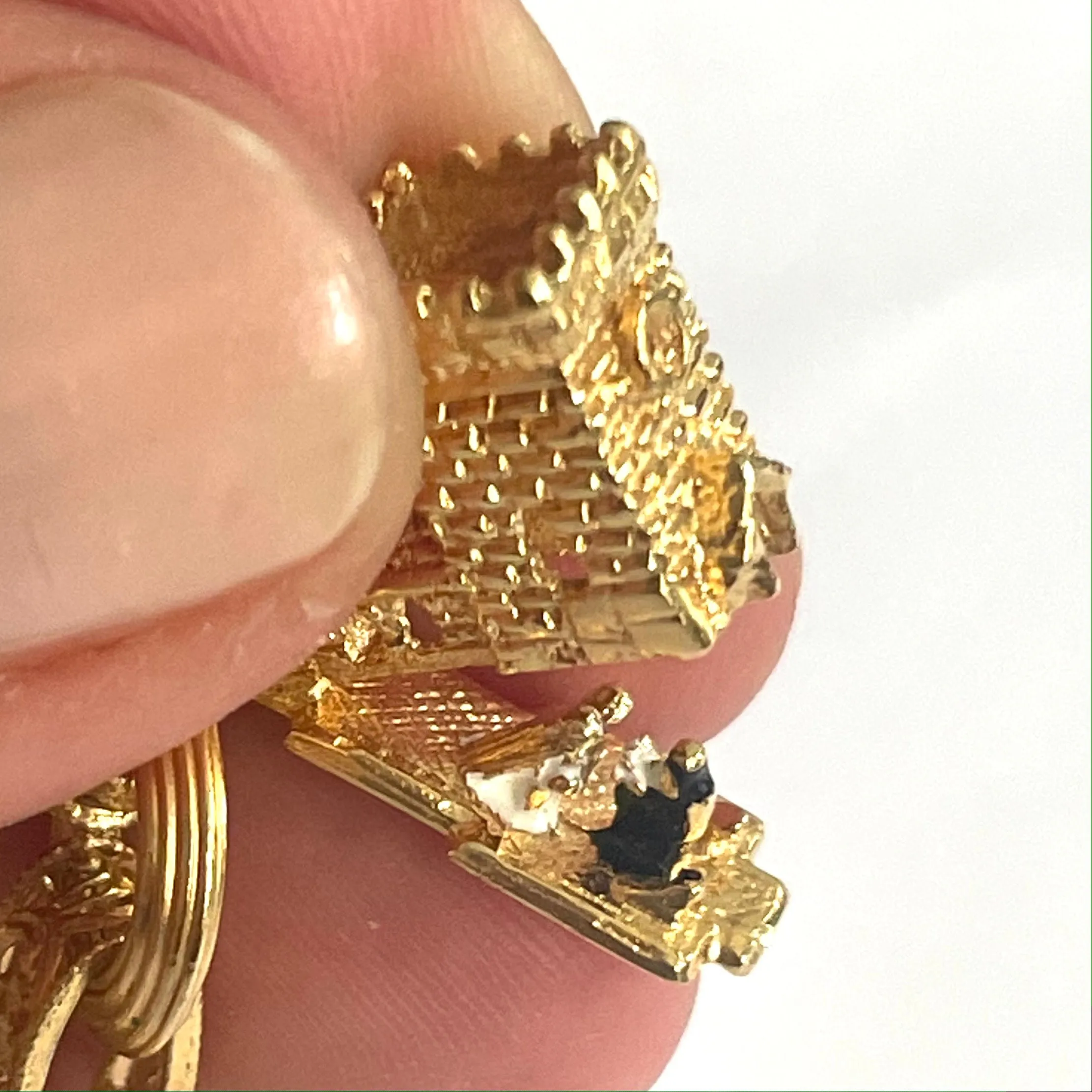 1950s 9KT Yellow Gold Charm Bracelet