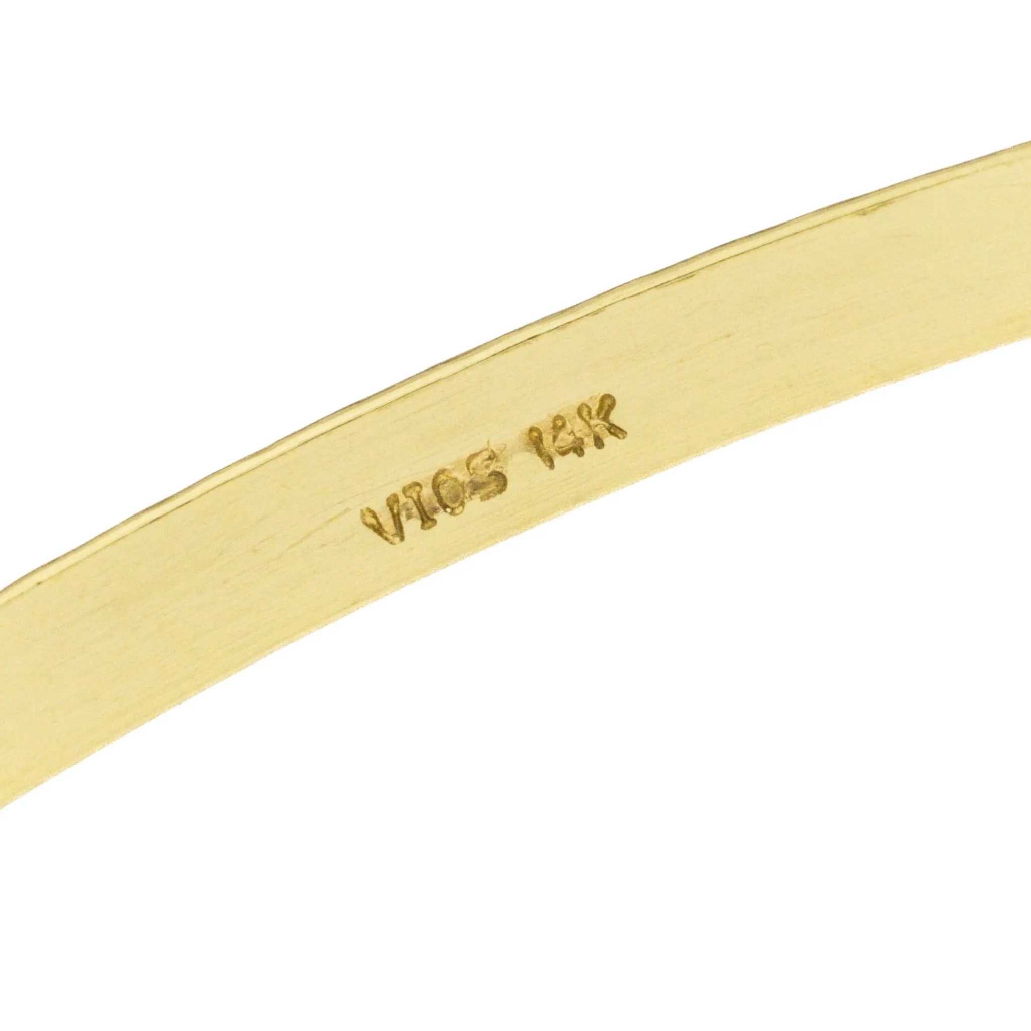 4mm Fashion Bangle 8.5" Bracelet in 14K Yellow Gold