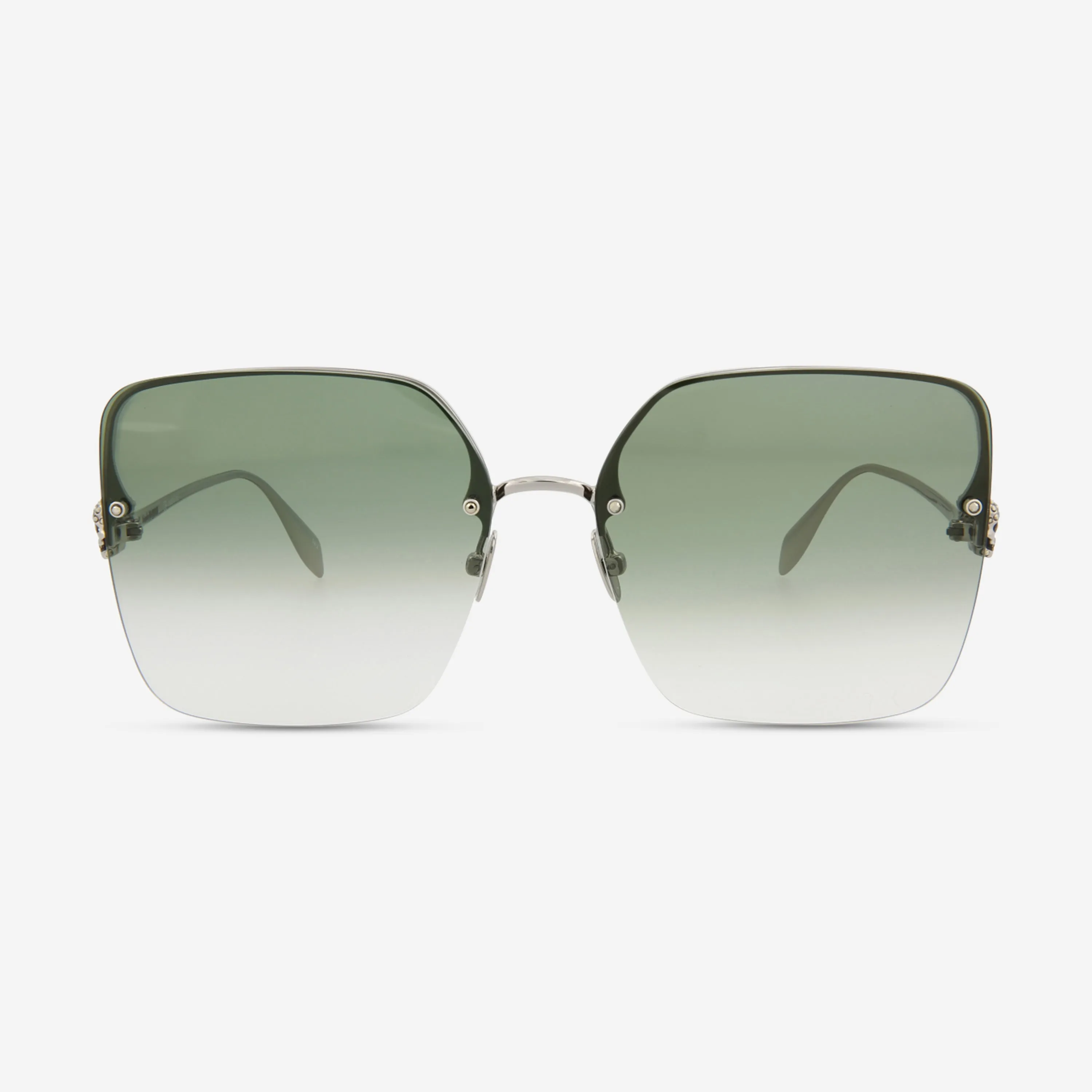 Alexander Mcqueen Square Metal 63 mm Ladies Sunglasses AM0271S-30008701003