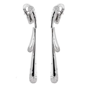 Audemars Piguet 18k White Gold Diamond Drop Earrings
