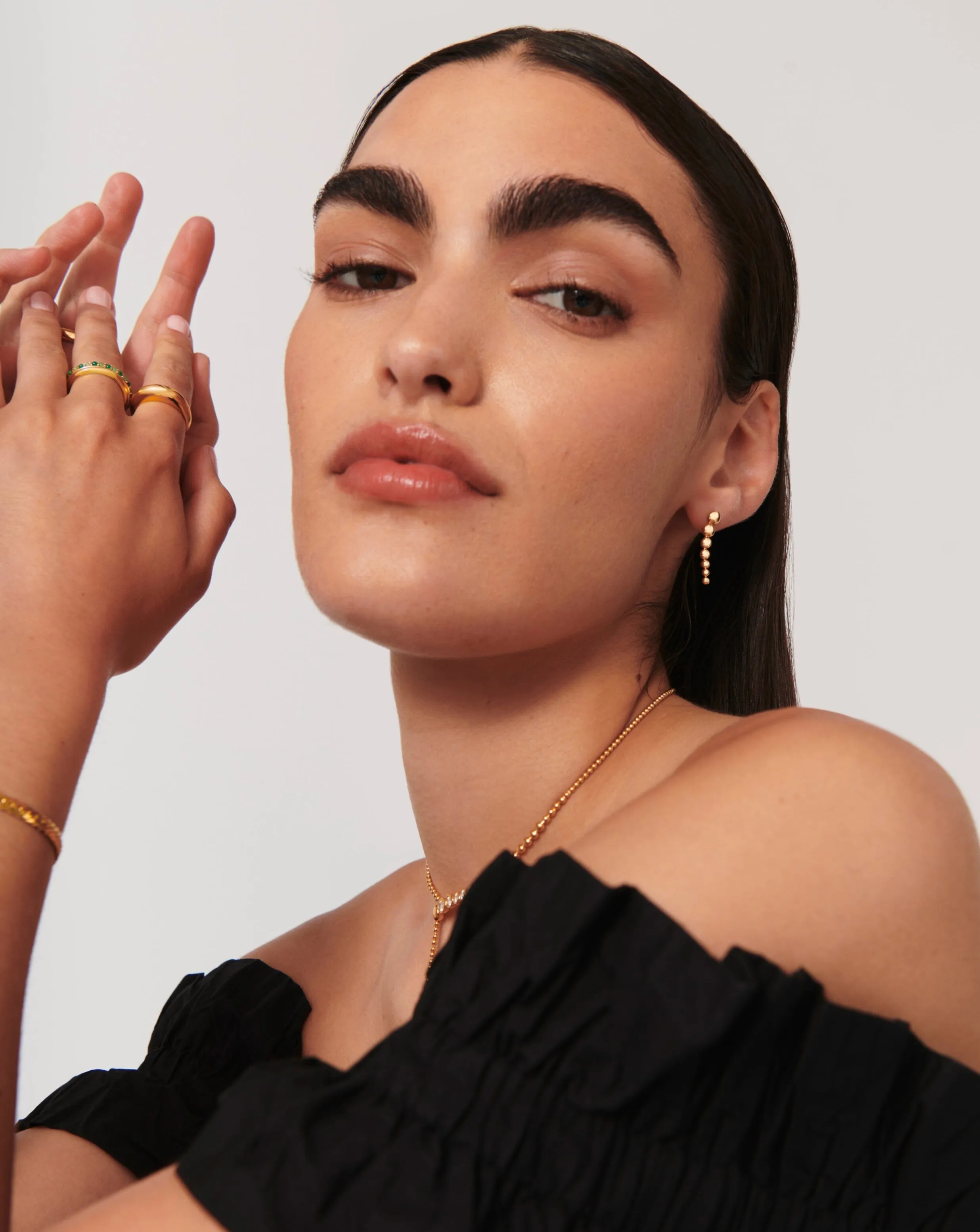 Beaded Drop Earrings | 18k Gold Vermeil