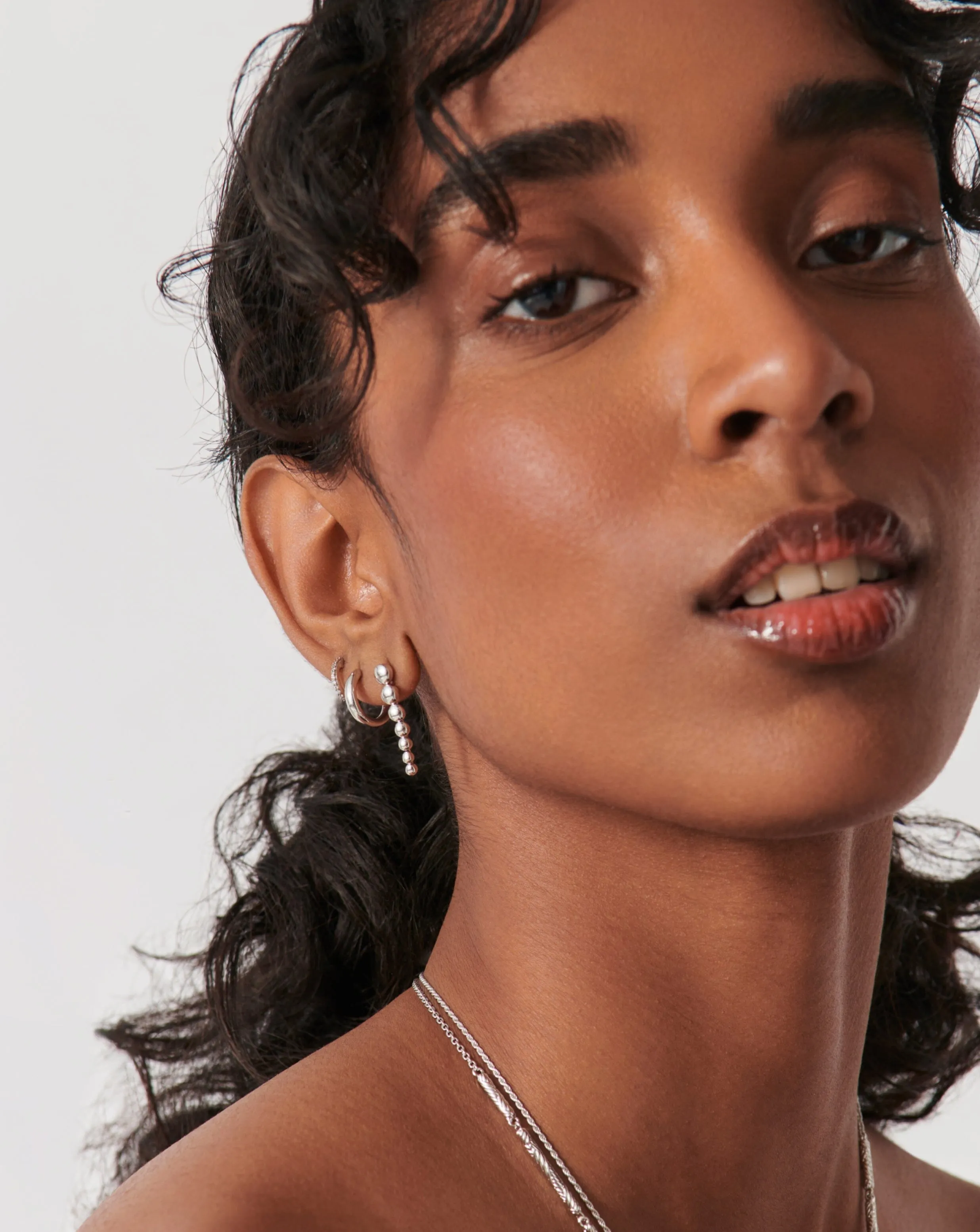 Beaded Drop Earrings | Sterlin Silver