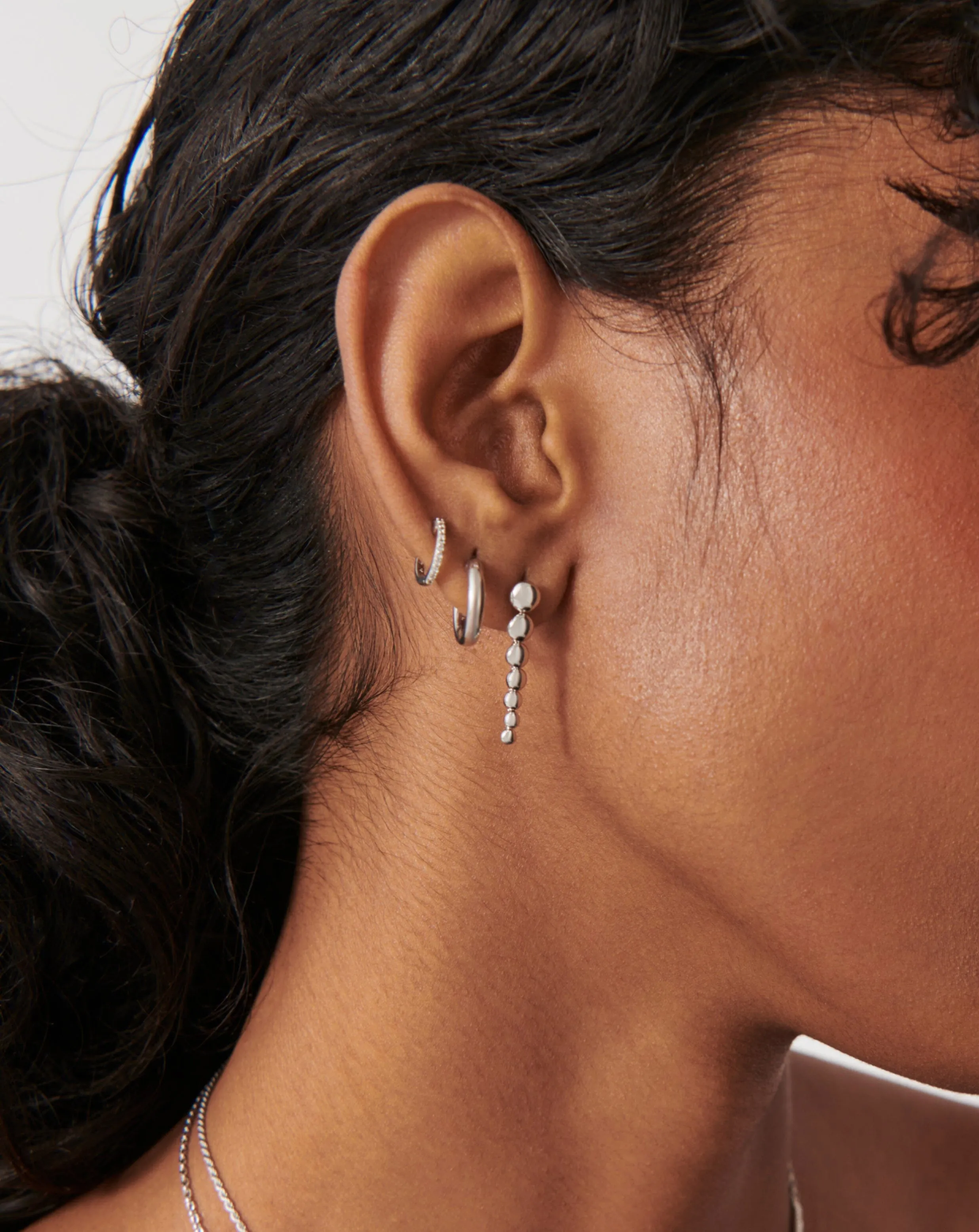 Beaded Drop Earrings | Sterlin Silver