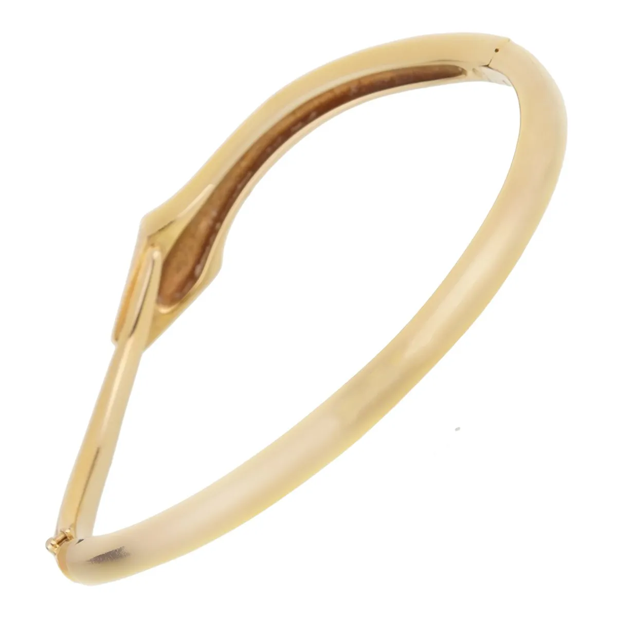 Boucheron Snake Vintage Yellow Gold Bangle Bracelet