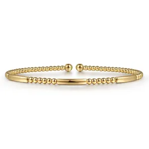 Bujukan Open Bangle - 14K Yellow Gold