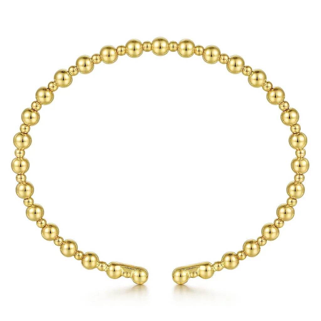 Bujukan Open Bangle. 6.25" - 14K Yellow Gold