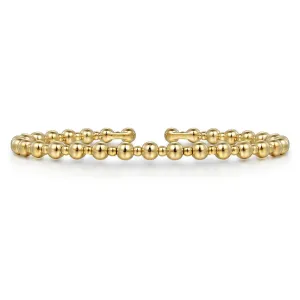 Bujukan Open Bangle. 6.25" - 14K Yellow Gold