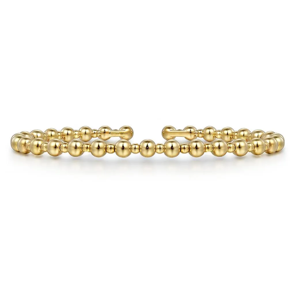 Bujukan Open Bangle. 6.25" - 14K Yellow Gold