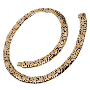 Bvlgari Alveare White Yellow Gold Choker Necklace