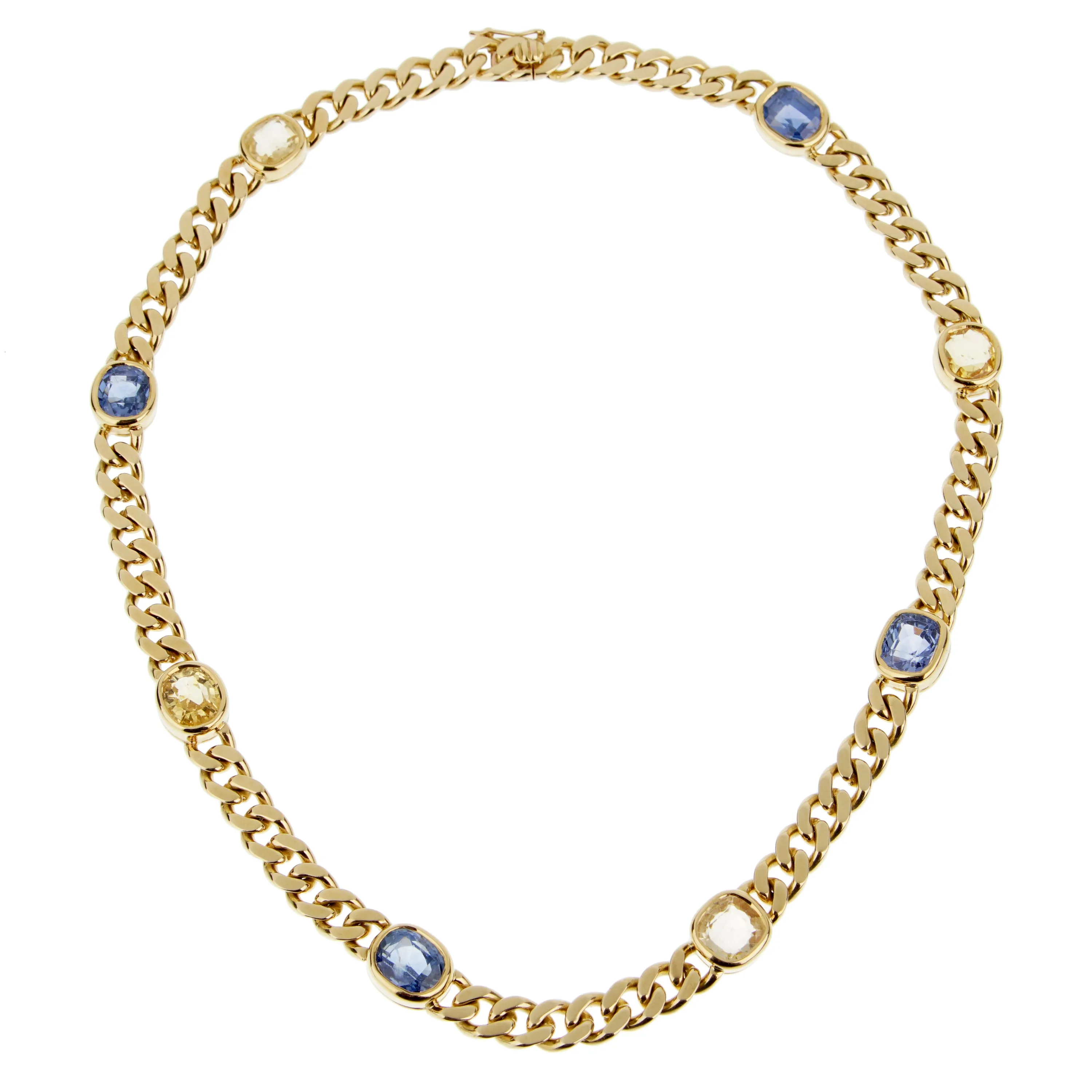 Bvlgari Vintage Sapphire 18k Yellow Gold Choker Necklace
