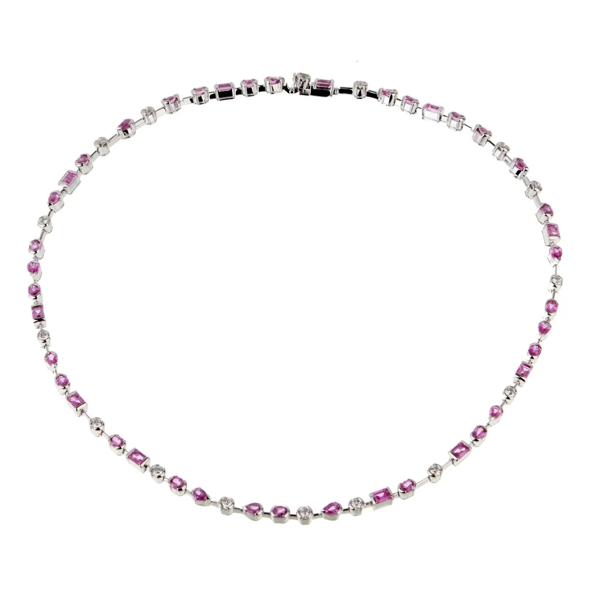 Cartier Meli Melo Diamond Pink Sapphire Necklace