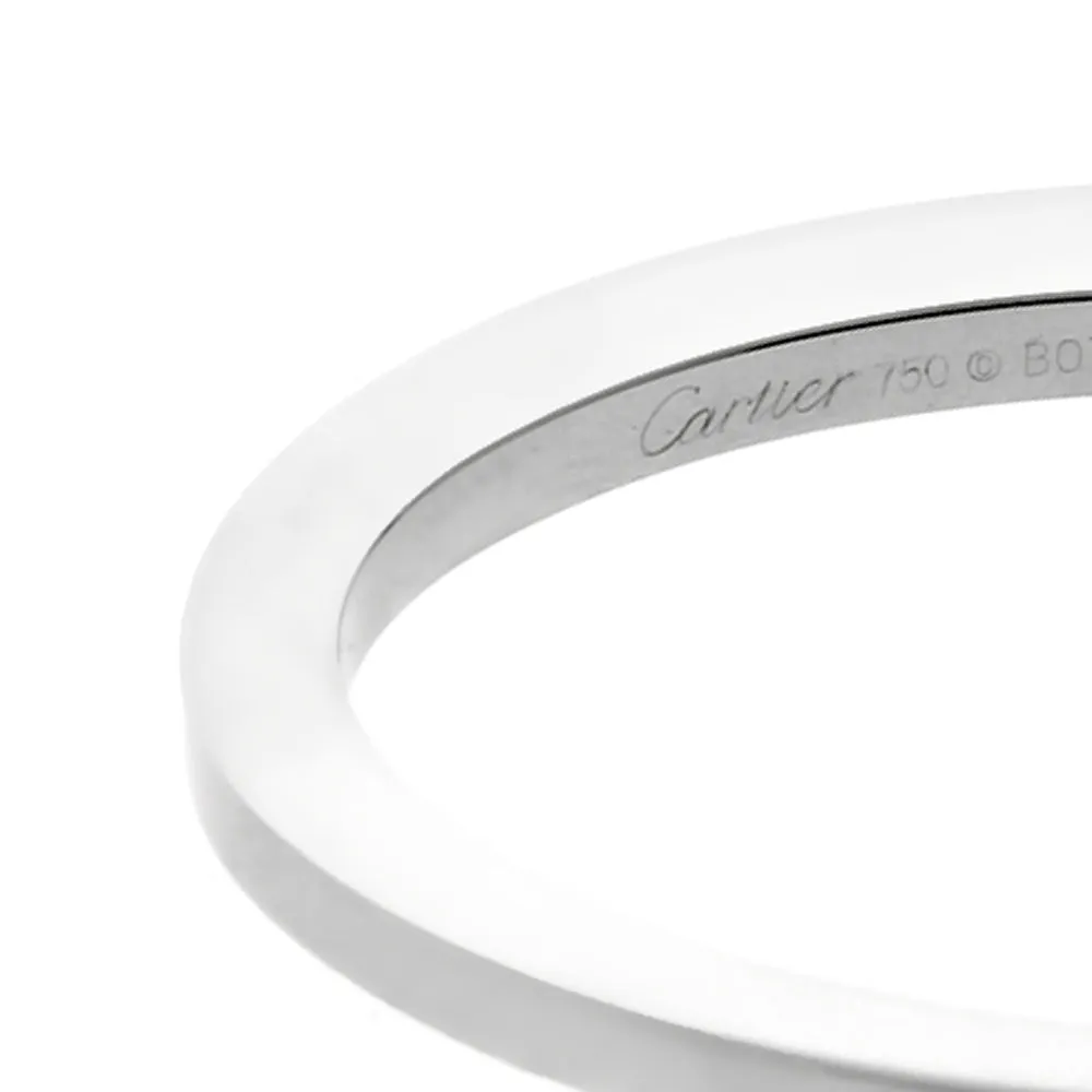 Cartier Menotte Handcuff White Gold Bangle Bracelet