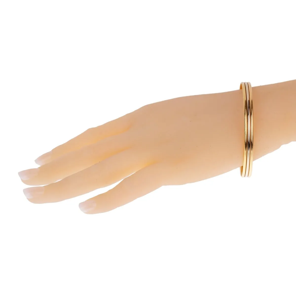 Cartier Trinity Slip On Gold Bangle Bracelet