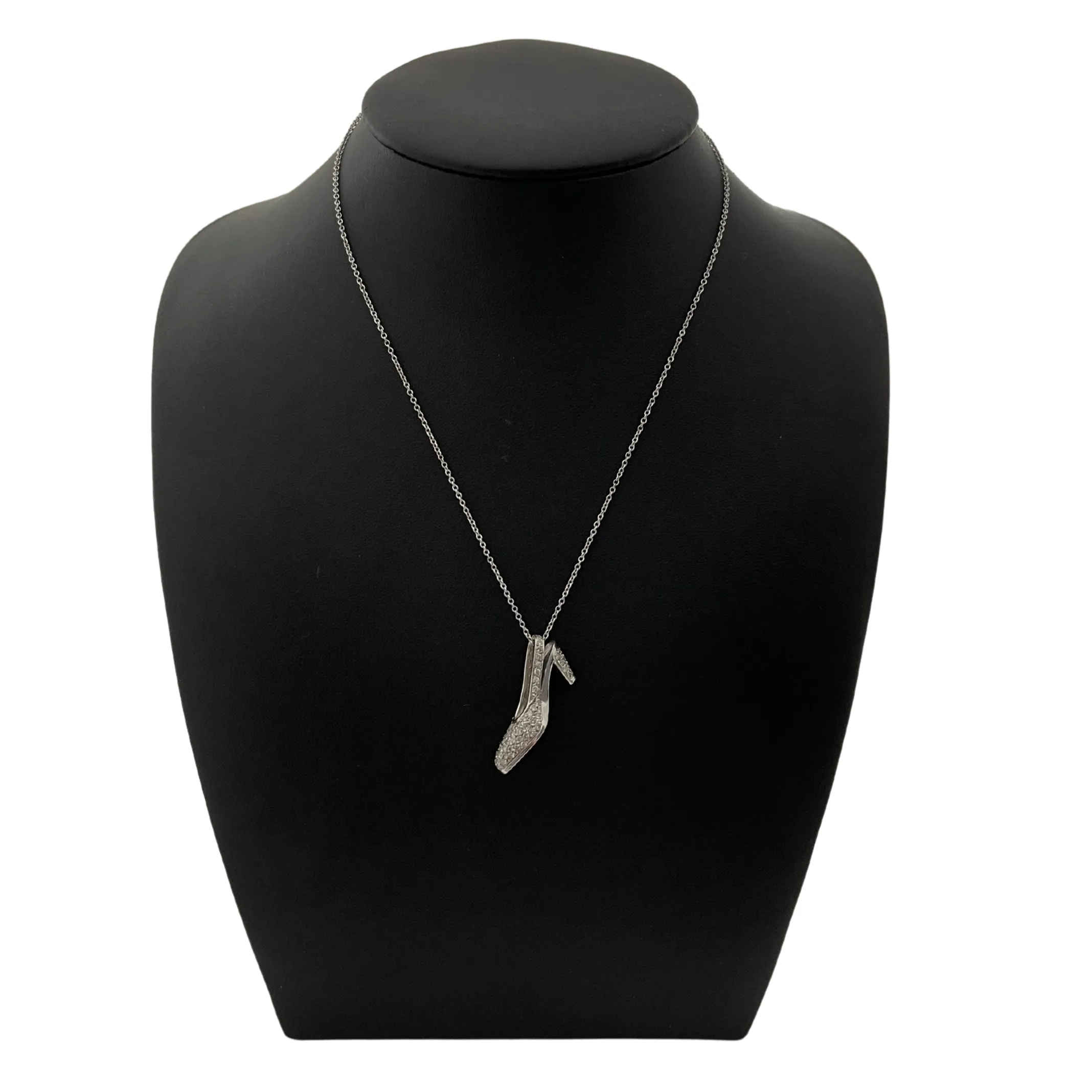 Diamond 18K White Gold Shoe Charm (C. 2000)