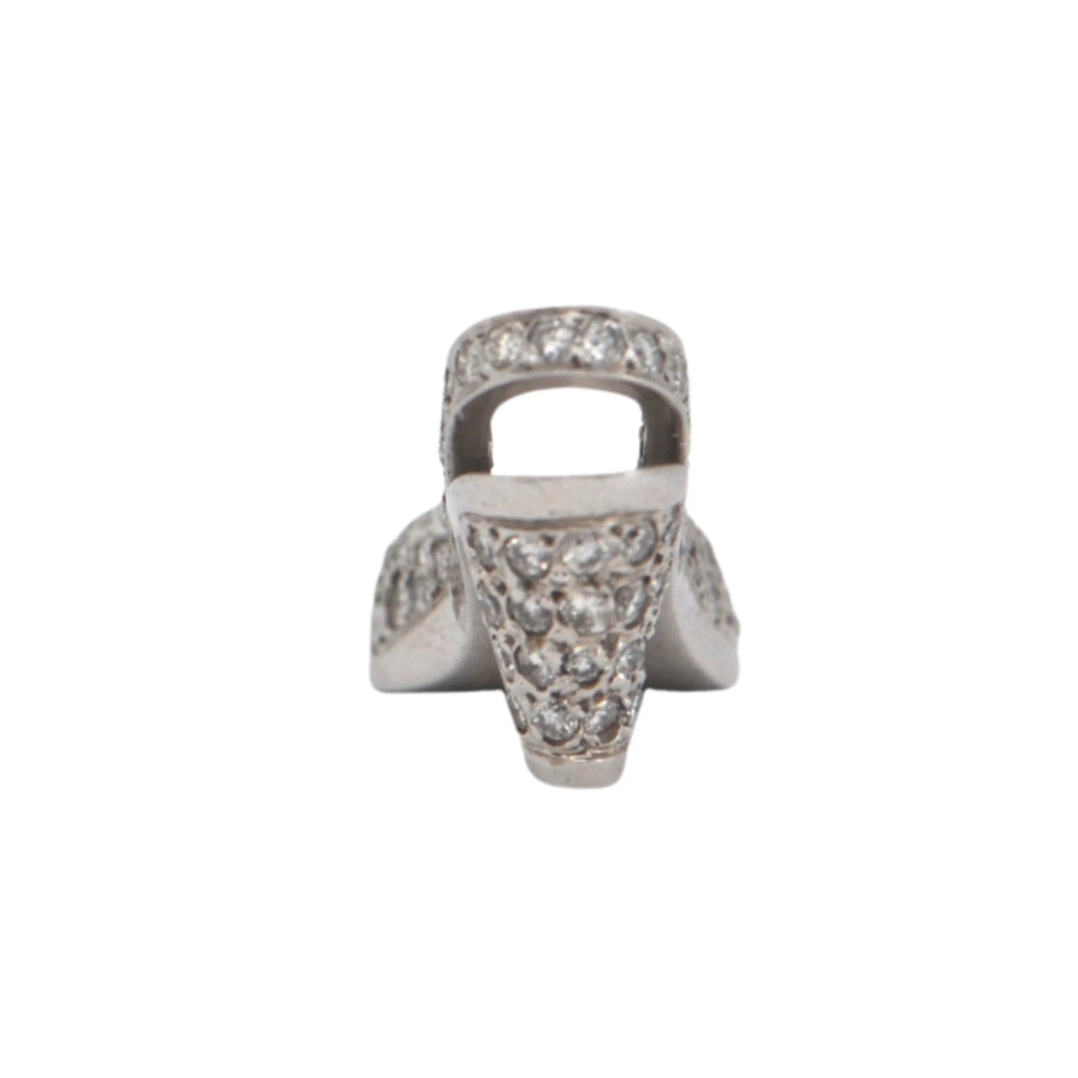 Diamond 18K White Gold Shoe Charm (C. 2000)