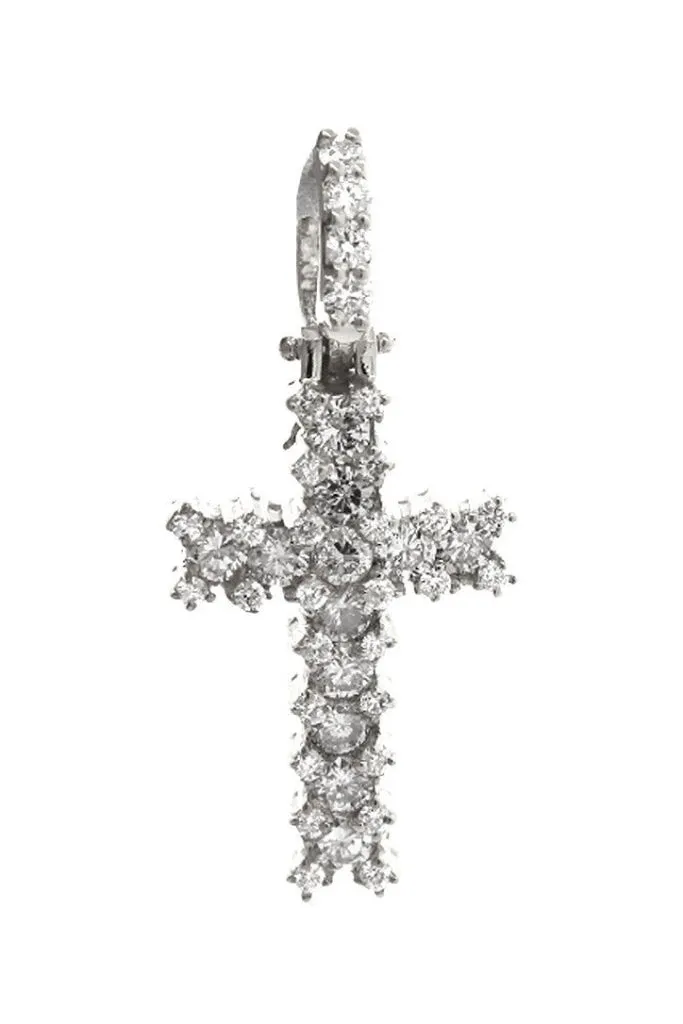 Diamond Cross Pendent 1.90ct 14K Gold