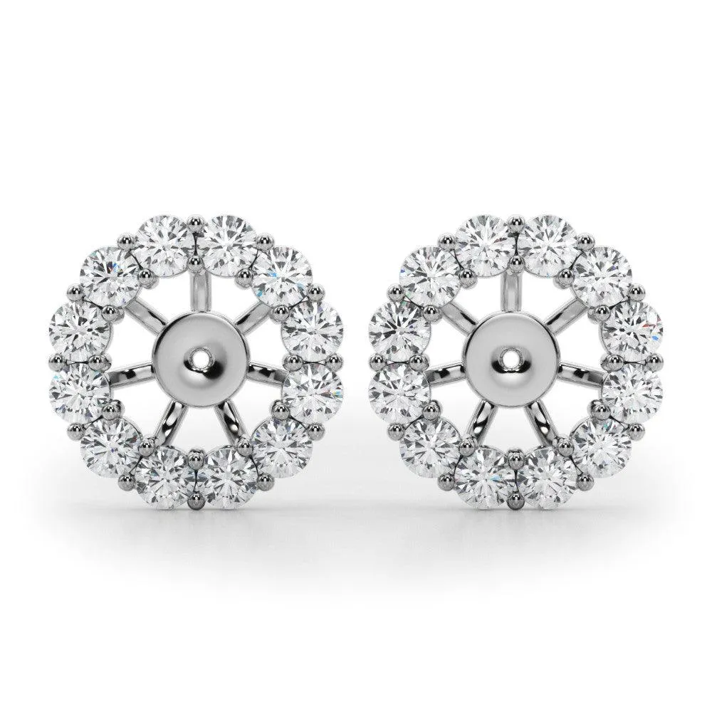 Diamond Earstud Jacket for 0.50ct Ear Stud (1.00ct Total)