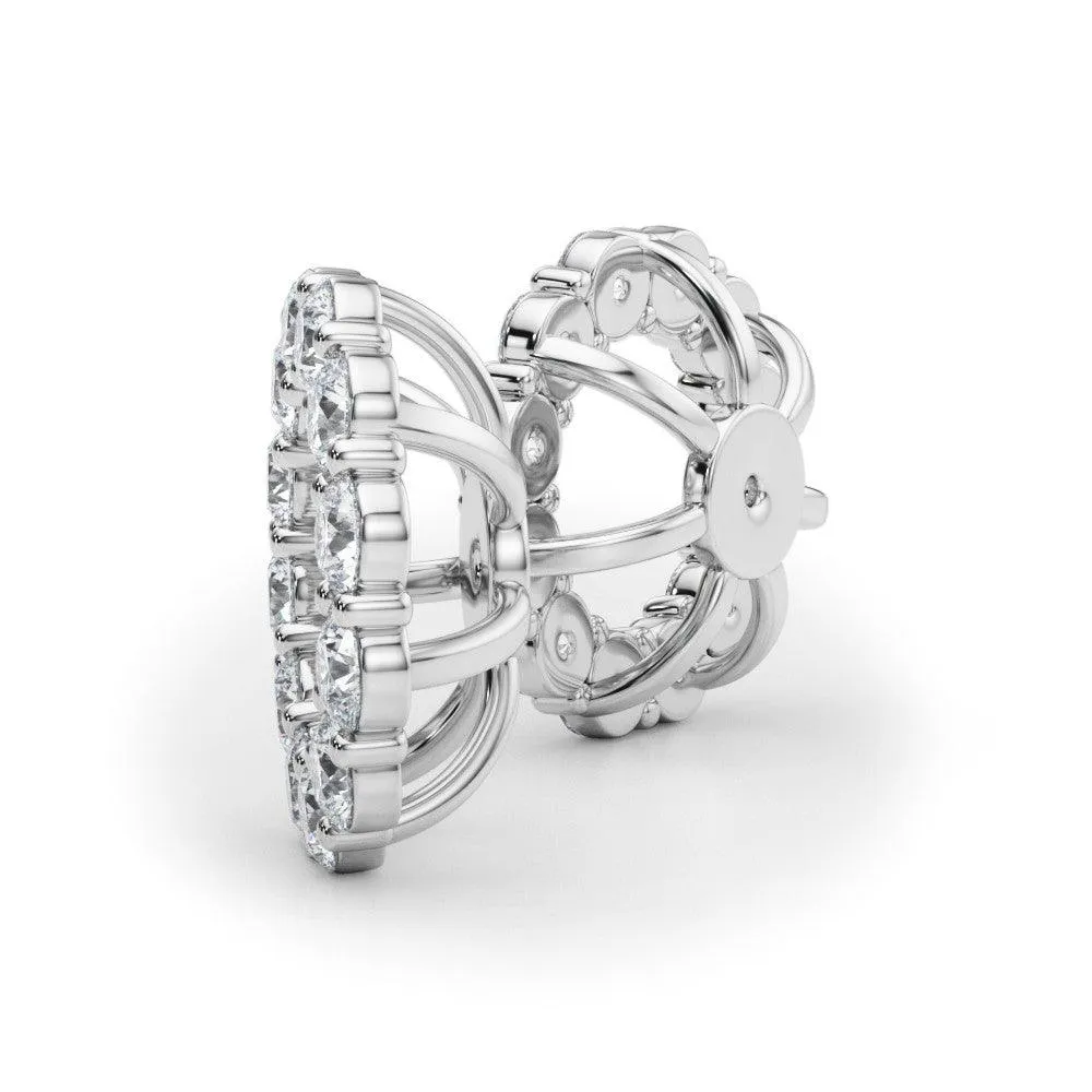 Diamond Earstud Jacket for 0.50ct Ear Stud (1.00ct Total)