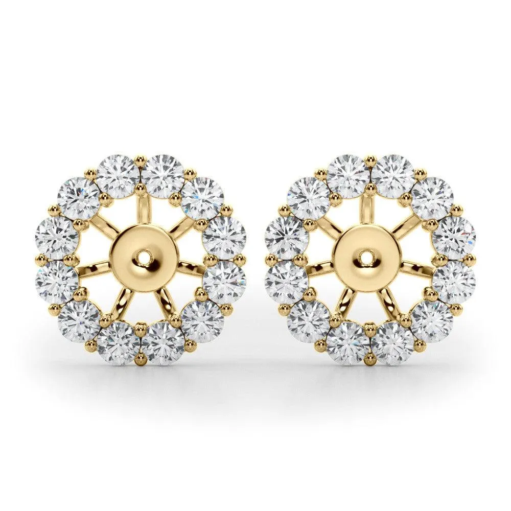 Diamond Earstud Jacket for 0.50ct Ear Stud (1.00ct Total)