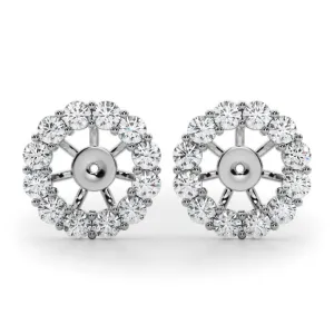 Diamond Earstud Jacket for 1.00ct Ear Stud (2.00ct Total)