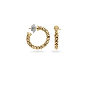 FOPE 'ESSENTIALS' 18CT YELLOW GOLD HOOP EARRINGS