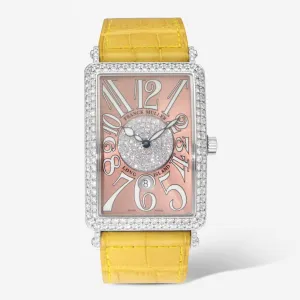 Franck Muller Long Island 18K White Gold Diamond Automatic Ladies Watch 1150SCDTD1P