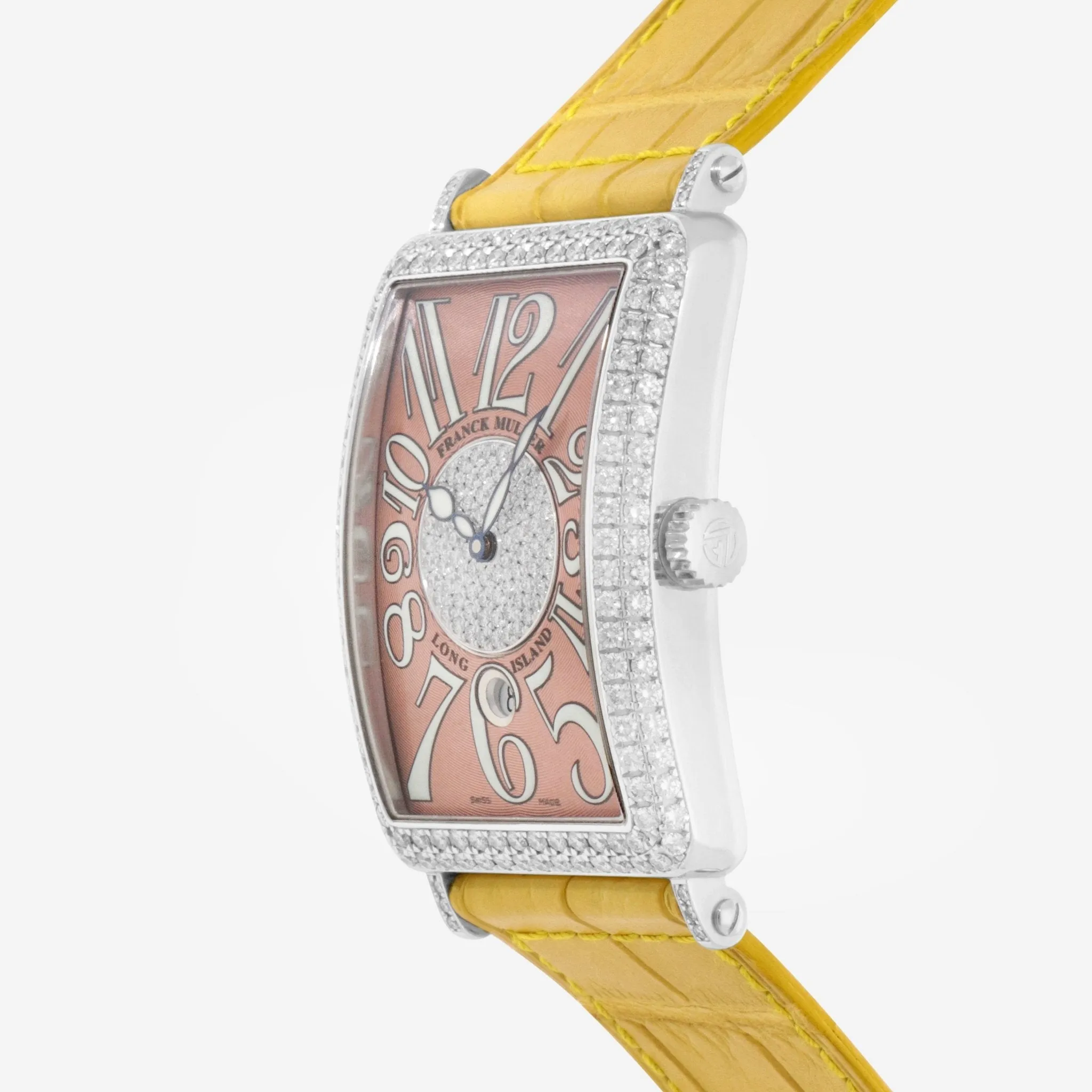 Franck Muller Long Island 18K White Gold Diamond Automatic Ladies Watch 1150SCDTD1P