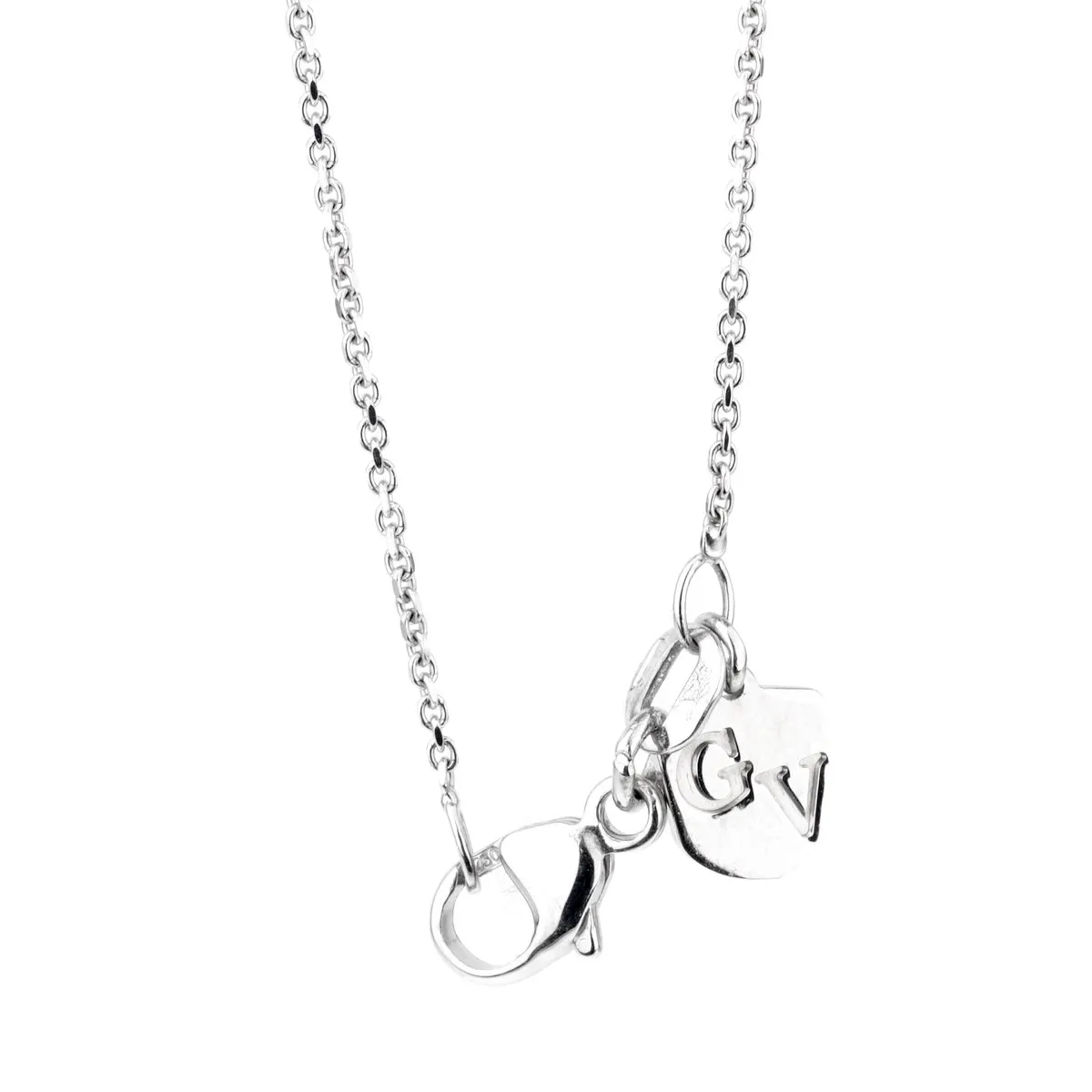 Giorgio Visconti Ruby Diamond Cross White Gold Necklace