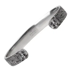 Gucci Cat Silver Cuff Bracelet