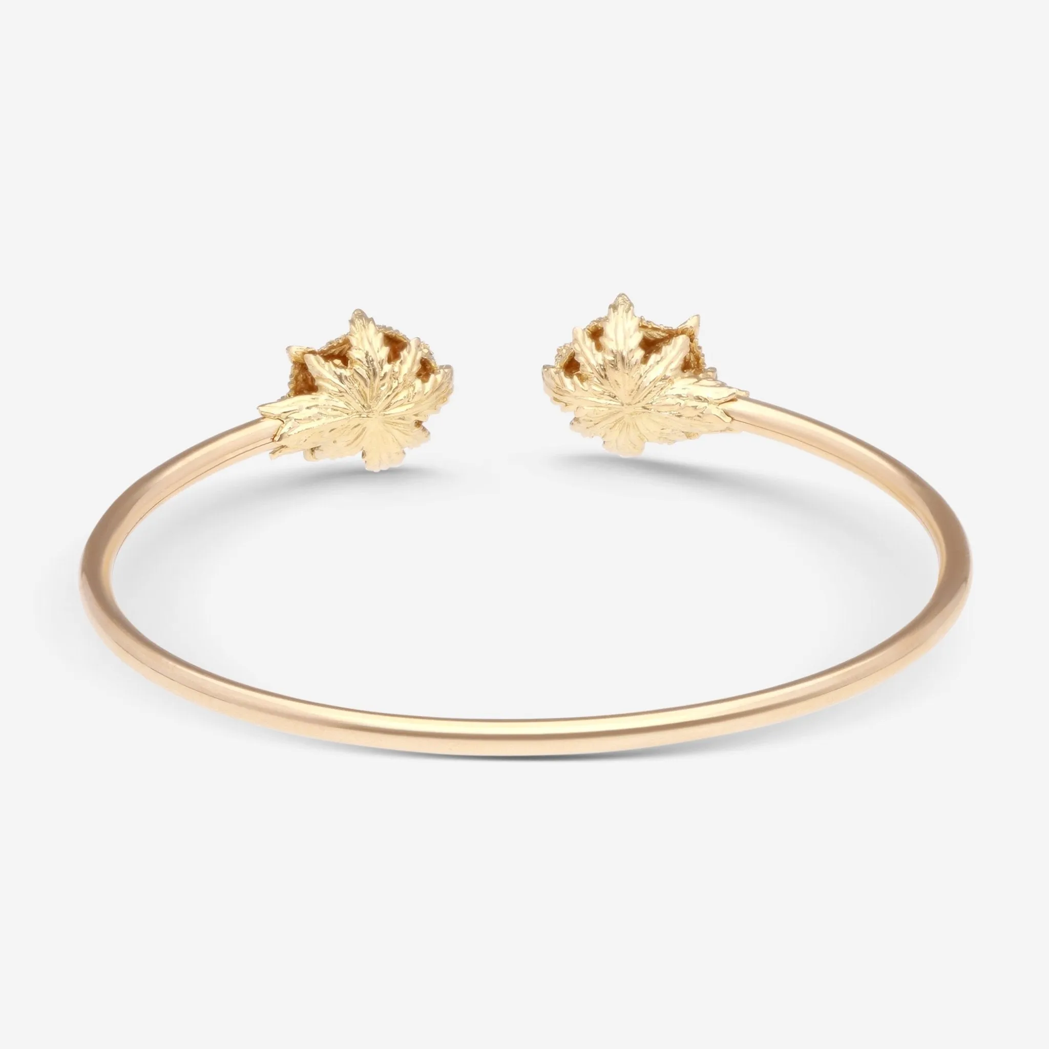 Gucci Le Marche des Merveilles 18K Yellow Gold Diamond Tsavorite Bangle Bracelet YBA482053001