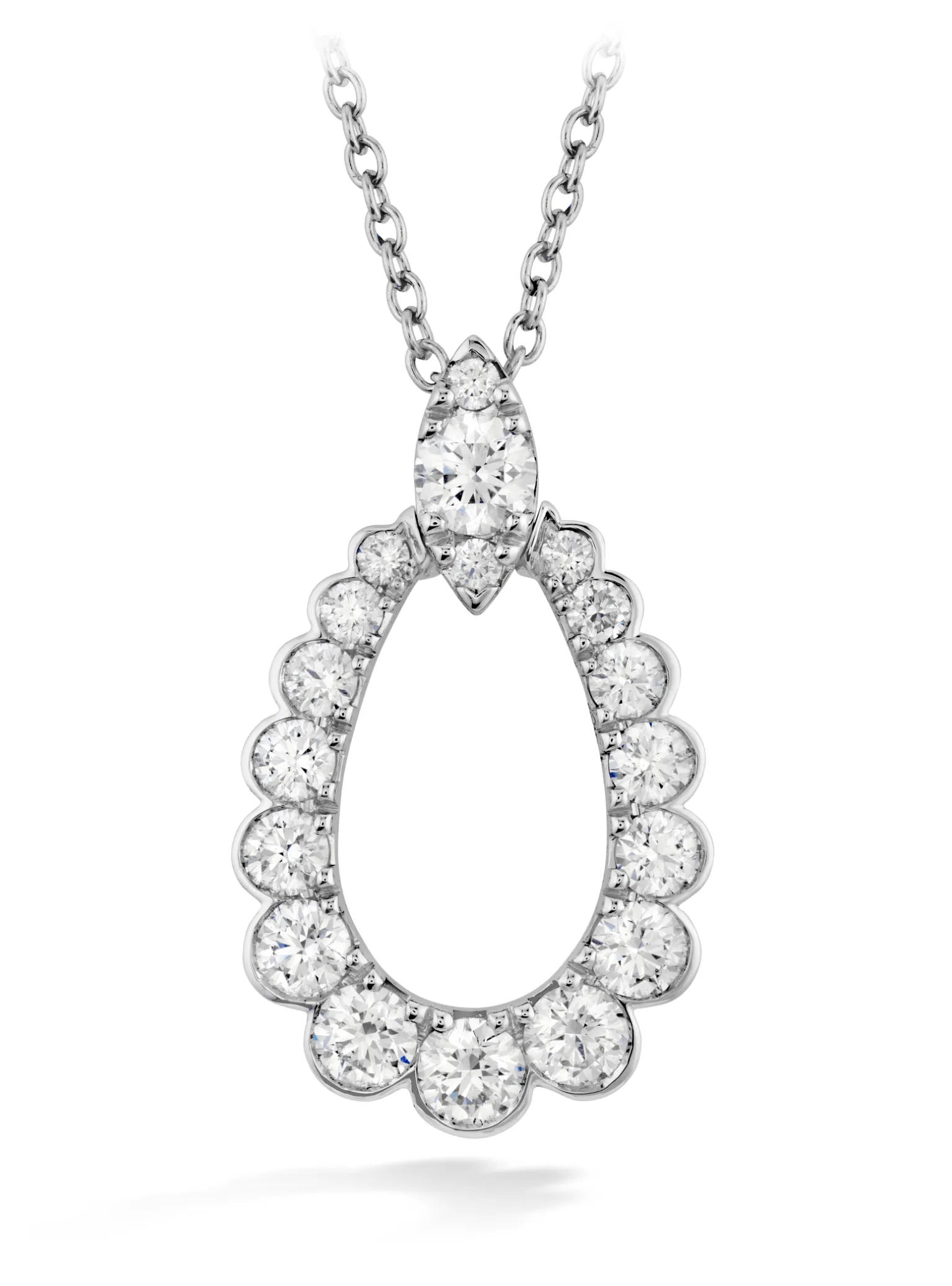 HEARTS ON FIRE - AERIAL REGAL TEARDROP PENDANT
