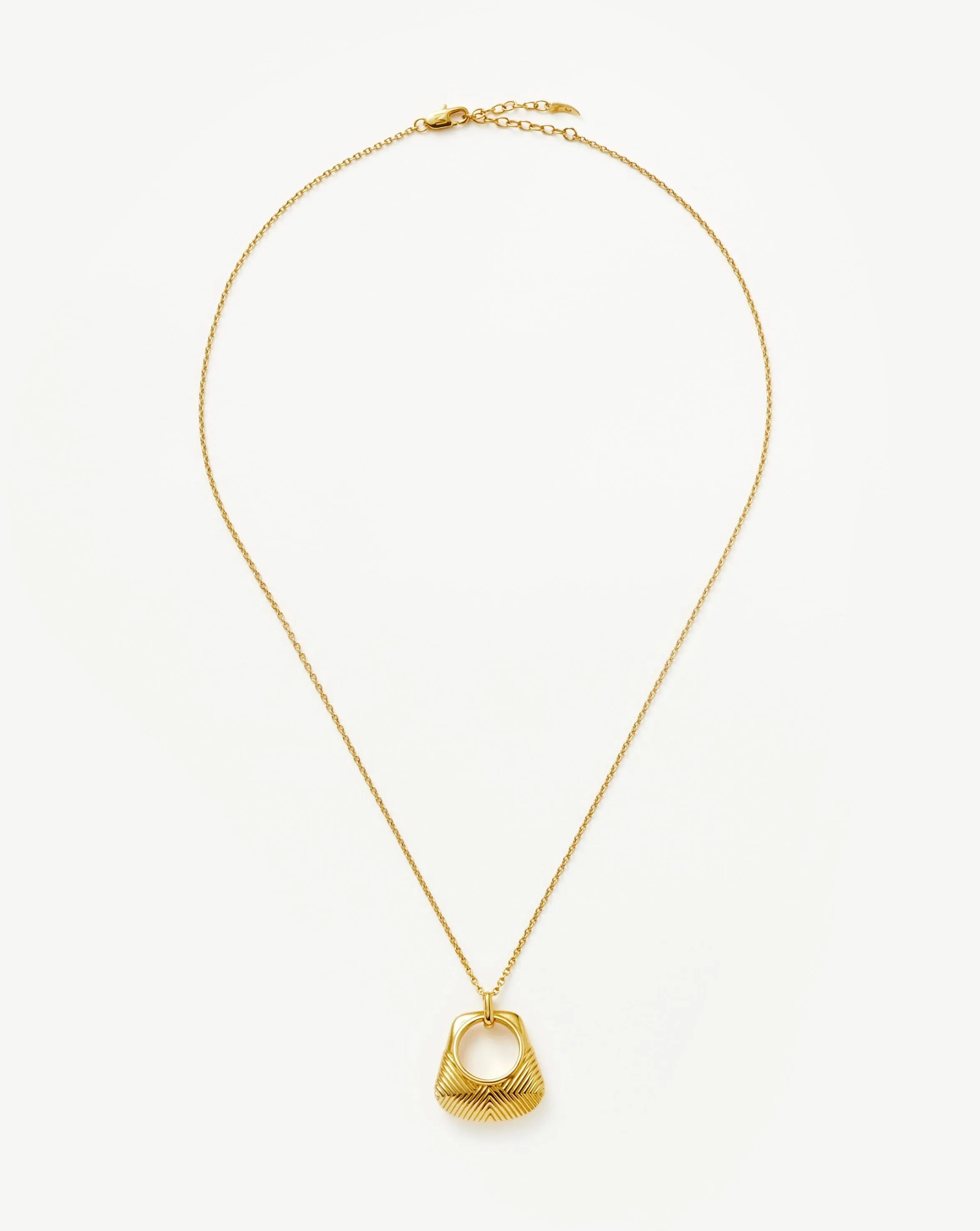 Hera Ridge Pendant Necklace | 18k Gold Plated