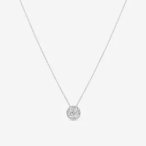 Ina Mar 18K White Gold Diamond 0.67ct.twd Cluster Pendant APD-17196