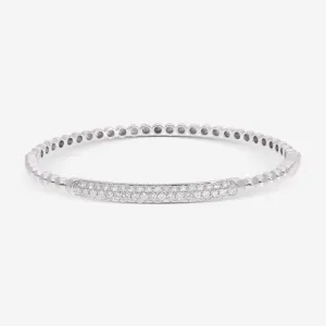 Ina Mar 18K White Gold Diamond 1.06ct.twd. Bangle Bracelet ALB-11781-16
