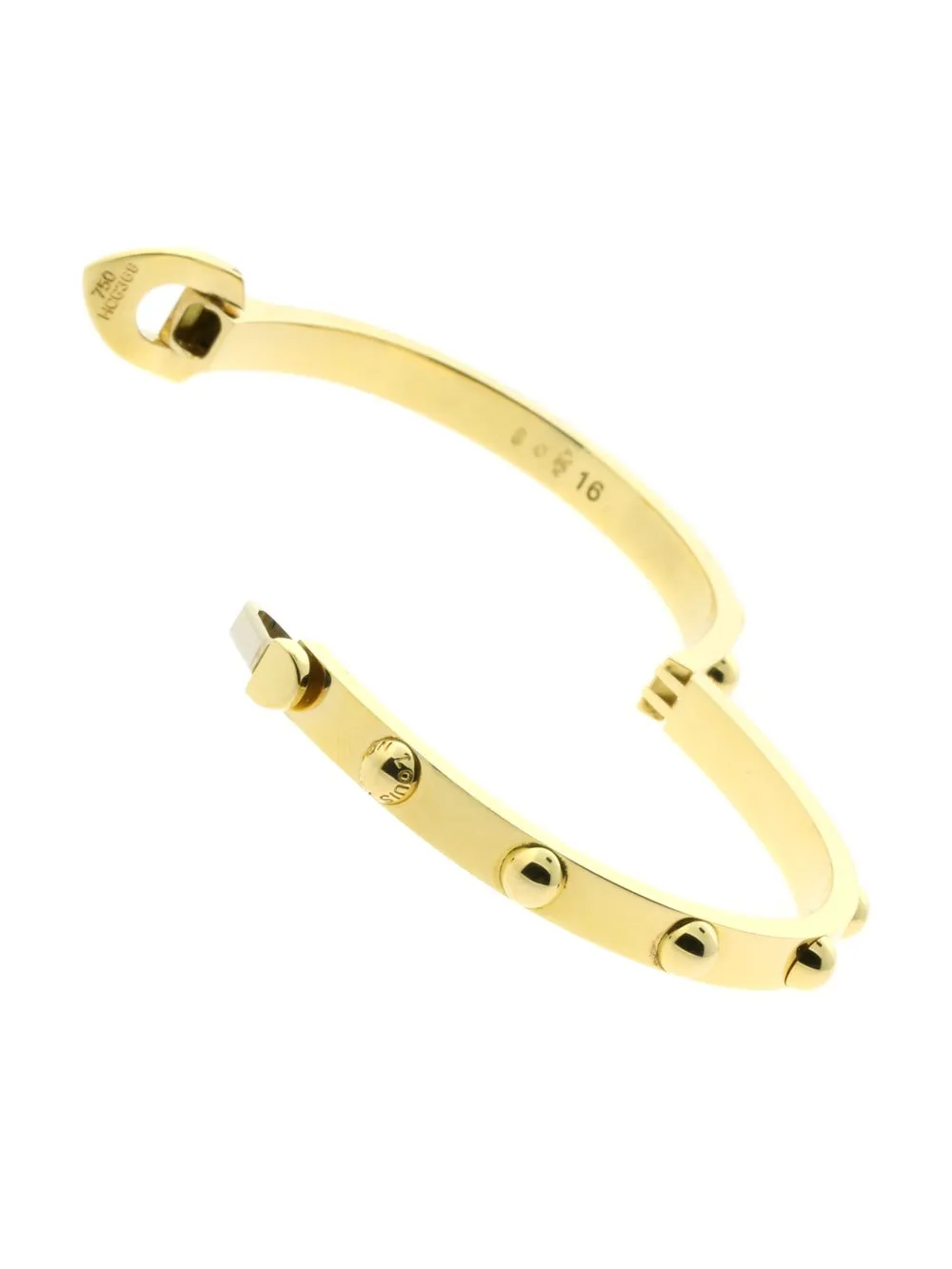 Louis Vuitton Clous Gold Bangle