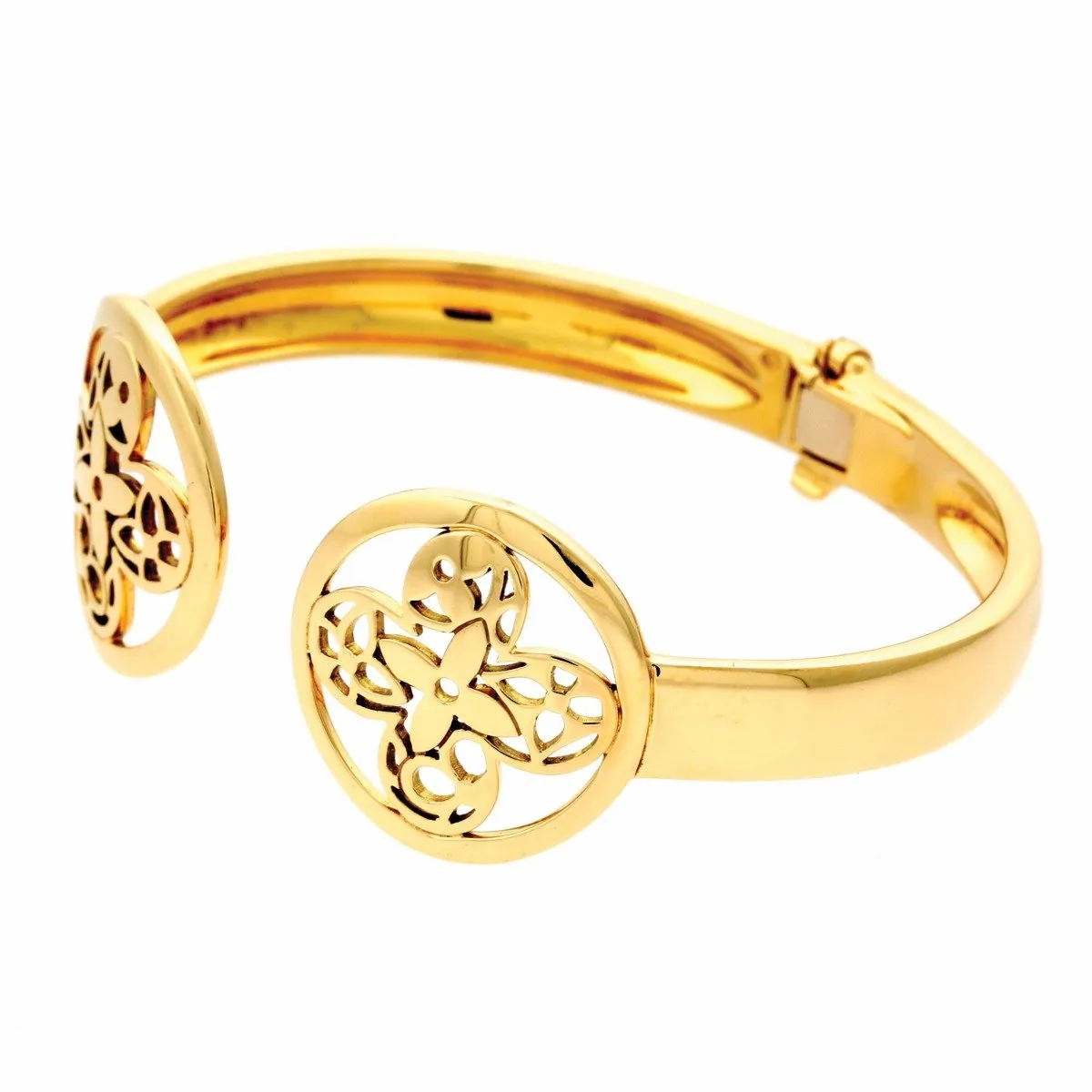 Louis Vuitton Monogram Gold Bangle Bracelet