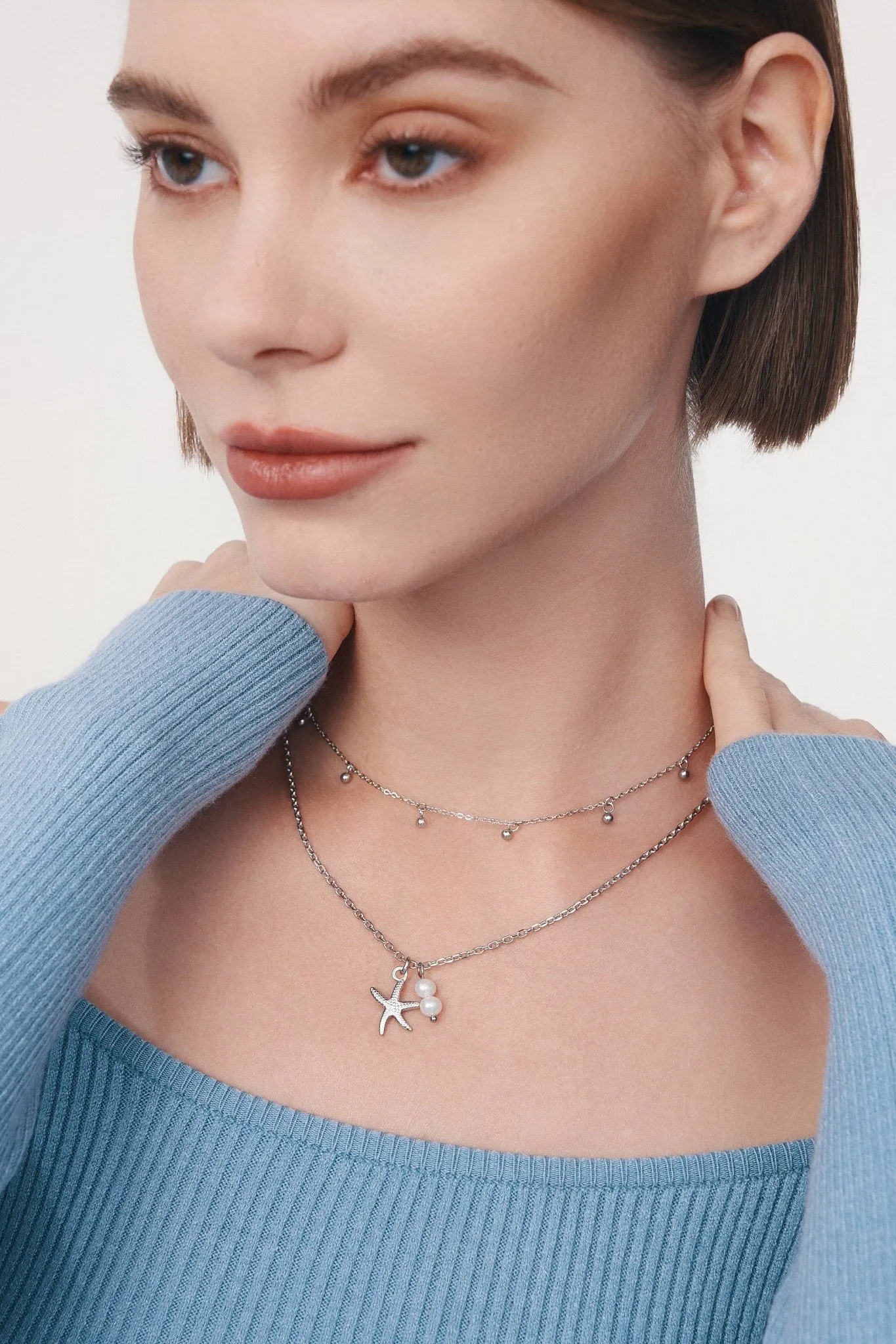 Lydia Necklace in Silver