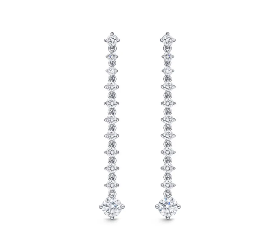 MEMOIRE-LILA DROP EARRINGS 1.07-1.19CTW APPROX.Lila Drop Earrings 1ctw approx. CEDD10500008W72000