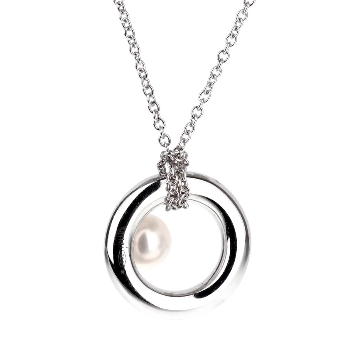 Mimi Milano Pearl 18k White Gold Necklace