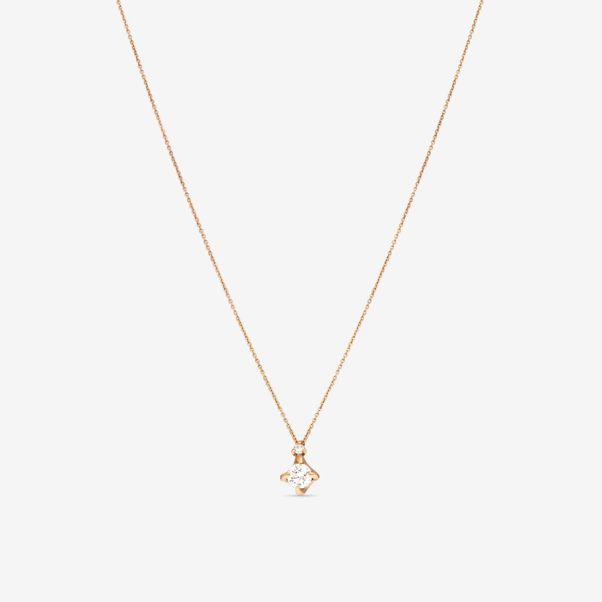 Mimi Milano Vega 18K Rose Gold & Diamond Pendant Necklace P614R8B