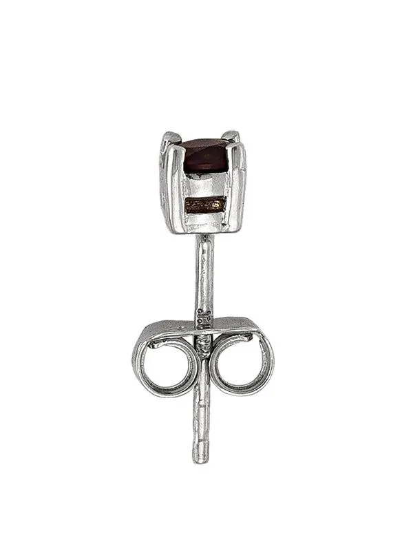 N4901W - WHITE GOLD CRYSTAL BIRTHSTONE STUD EARRING