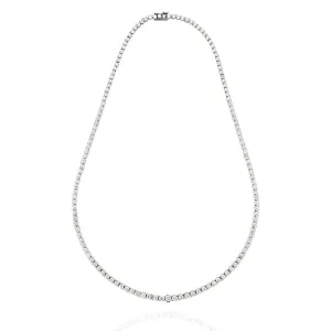 PLATINUM & 18CT WHITE GOLD 10.06CT DIAMOND LINE NECKLACE